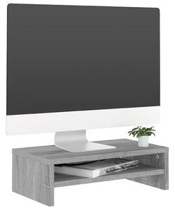 Suport pentru monitor gri sonoma 42x24x13 cm lemn prelucrat