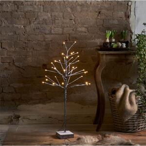 STAR TRADING Copac decorativ cu LED-uri Snowfrost IP20 Înălțime 90cm, Maro / Rugină, Metal