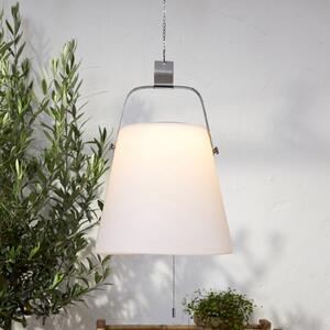 STAR TRADING Lampă LED solară suspendată Solia, Ø 28 cm, Alb, Plastic, Lumini solare