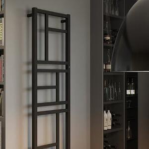 Instal Projekt Mondrian calorifer de baie decorativ 83.2x40 cm negru MON-40/80D50C31