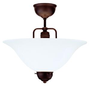 Berliner Messinglampen Rosa plafonieră lucrată manual, reglabil, Maro / Rugină, Camera de zi / sufragerie, Sticlă, Modern