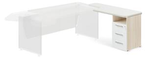 Container andocare TopOffice Premium, dreapta, salcâm deschis / alb