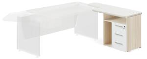 Container andocare TopOffice Premium, dreapta, salcâm deschis / alb