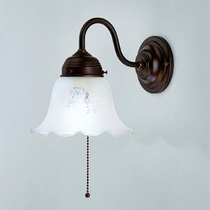 Berliner Messinglampen Gretchen aplică cu suport antichizat, reglabil, Maro / Rugină, Hol, Metal, Casă de țară / Rustic