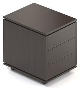 Container Creator 46,4 x 60 cm, mobil, alb/wenge