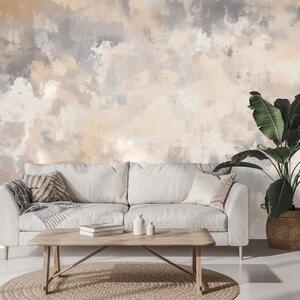 Fototapet tonuri abstracte bej și gri