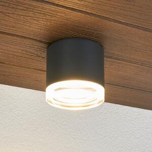 BEGA 66056K3 plafonieră exterior grafit 3.000K 62°, Gri, Metal, Modern