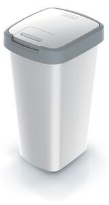 Coș de gunoi cu capac colorat, 25 l, gri