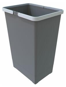 Coș de gunoi cu mânere 24 l, gri