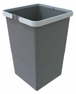 Coș de gunoi cu mânere 12 l, gri