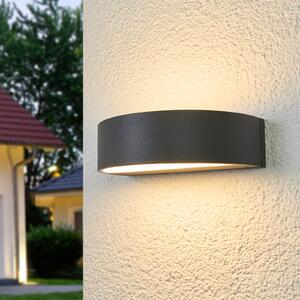 BEGA 24469K3 aplică exterior up/down grafit 3.000K, Gri, Metal, Modern