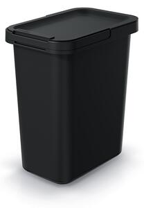 Coș de gunoi suspendat, 12 l, negru