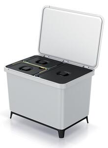 Coș de gunoi, 23 + 10 + 10 l, gri deschis