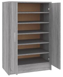 Pantofar, gri sonoma, 60x35x92 cm, lemn prelucrat