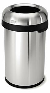 Coș rotund deschis 80 l, oțel mat, oțel inoxidabil