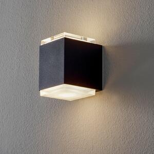 BEGA 50063 aplică LED 3.000K 9 cm negru catifea, Negru, Hol, Metal, Modern, Priză de perete sus / jos