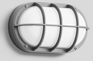 BEGA Bega 22835 LED lampă de perete pentru exterior E27 30x18cm argintiu, Gri, Hol, Metal