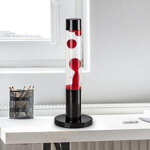 Rabalux Lavastic veioză 1x25 W negru-transparent-roșu 76028