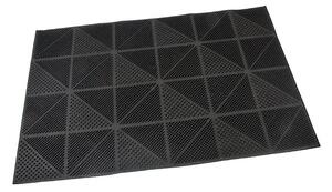 Covoraș de curățare din cauciuc Triunghiuri 40 x 60 x 0,7 cm, negru