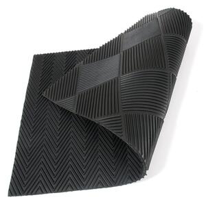 Covoraș de curățat cauciuc DoubleSide 45 x 75 x 1 cm, negru