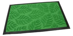 Covoraș pentru curățare textil Frunze 45 x 75 x 1 cm, verde