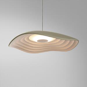 Bover Lampă suspendată LED Valentina S24, măsline/alb, reglabil, Verde, Camera de zi / sufragerie, Metal, Design