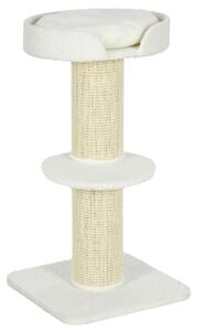 PawHut Stâlp de Zgâriat Per Pisici Con Lettino, Rivestimento Peluche E Palo In Sisal | Aosom Romania