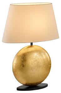 BANKAMP Mali lampă de masă, crem/aur înălțime 51cm, Bej, Camera de zi / sufragerie, Țesătură / Textil, Modern