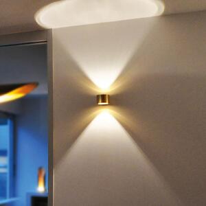 BANKAMP Impulse aplică LED up/down auriu, reglabil, Auriu / Alamă, Camera de zi / sufragerie, Metal, Modern