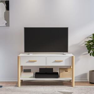 Comodă TV, alb, 82x38x45 cm, lemn prelucrat