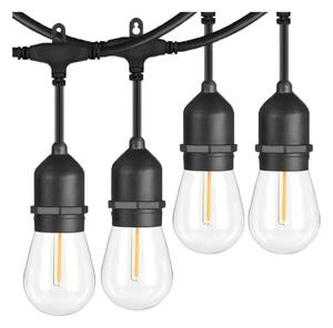 LED șir decorativ exterior 20xE27/1W/230V 20 m IP65 negru