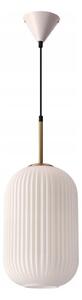 Pendul CRESTO pe cablu 1xE27/40W/230V alb/auriu