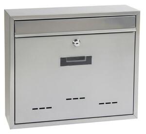 Cutie poștală BK 31, cu orificii, argintie