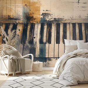 Tapet clape de pian abstracte stil vintage