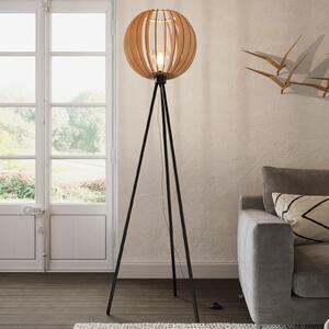 Envostar Lampadar Clay, metal/placaj de mesteacăn, Negru, Camera de zi / sufragerie, Metal, Scandinavă