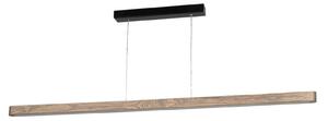 Envostar Lineo LED suspendat lumina pin gri 135cm, reglabil, Lemn, Camera de zi / sufragerie, Lemn, Modern