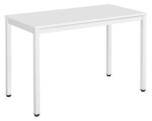 Masa de sufragerie alba cu blat alb TESSA 120x60 cm