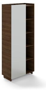 Dulap combinat Trevix 90 x 46 x 213 cm, stânga, stejar charleston / alb
