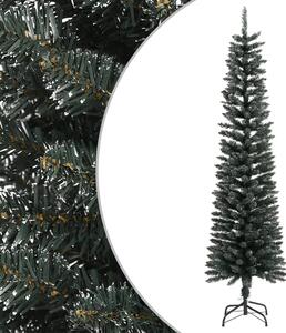 Brad de Crăciun artificial slim cu suport, verde, 180 cm, PVC