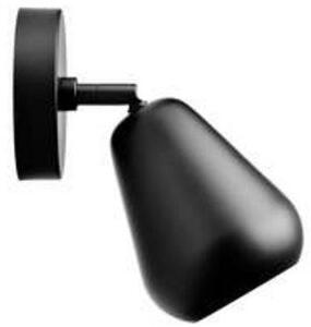 Lampă de perete Nuura Aps, Anoli Spot, reglabil, Negru, Camera de zi, Metal, Scandinavă