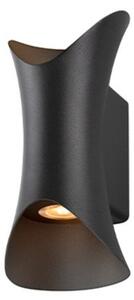 Lampă de perete SLV, reglabil, Negru, Aluminiu