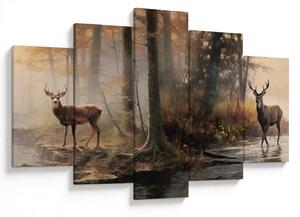 Tablou - Vintage pictura wildlife (150x105 cm)