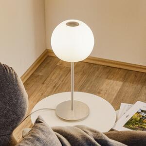 Casablanca Ball lampă de masă, înălțime 49 cm, Alb, Camera de zi / sufragerie, Sticlă, Design