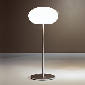 Casablanca Aih lampă de masă, Ø 19cm alb lucios, Alb, Camera de zi / sufragerie, Sticlă, Modern