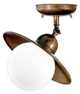 Cremasco Taverna plafonieră pivotantă, reglabil, Bronz / Alamă Veche, Camera de zi / sufragerie, Sticlă, Casă de țară / Rustic