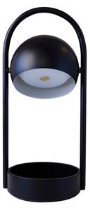 Lampă de masă FRANDSEN, Ball Portable, reglabil, Negru, Camera de zi, Metal