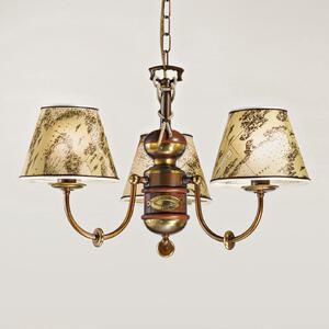 Cremasco Nautica candelabru 3 surse, reglabil, Bronz / Alamă Veche, Camera de zi / sufragerie, Metal, Maritimă