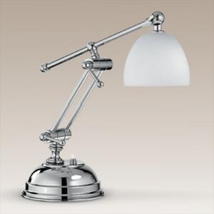 Cremasco Lampă de masă Galleria, Metalic, Camera de zi / sufragerie, Sticlă, Modern