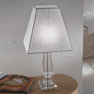 Cremasco Lampă de masă Notte cu aspect luminos, Transparent, dormitor, Țesătură / Textil