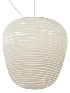 Lustră Pendul Foscarini, Rituals 3, reglabil, Alb, Camera de zi, Sticlă, Design